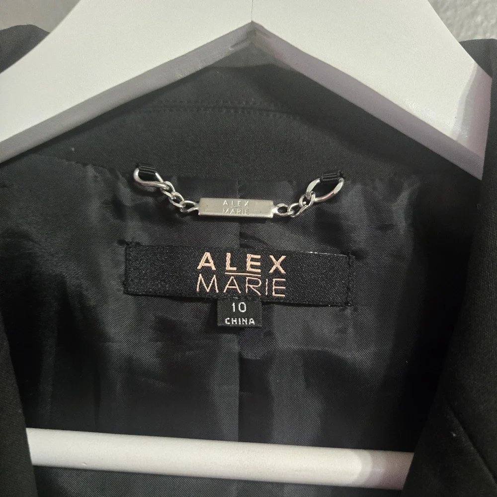 Alex Marie Black Blazer Size 10